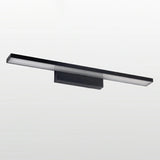 Trendy Black Rectangular Metal Bathroom Vanity Light Image - 10