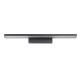 Trendy Black Rectangular Metal Bathroom Vanity Light Image - 5