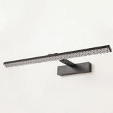 Trendy Black Rectangular Metal Vanity LED Light Image - 6