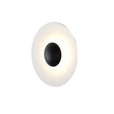 Trendy Black Round Halo Lighting LED Wall Sconce Image - 10