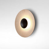 Trendy Black Round Halo Lighting LED Wall Sconce Image - 11