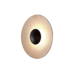 Trendy Black Round Halo Lighting LED Wall Sconce Image - 8