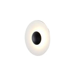 Trendy Black Round Halo Lighting LED Wall Sconce Image - 9