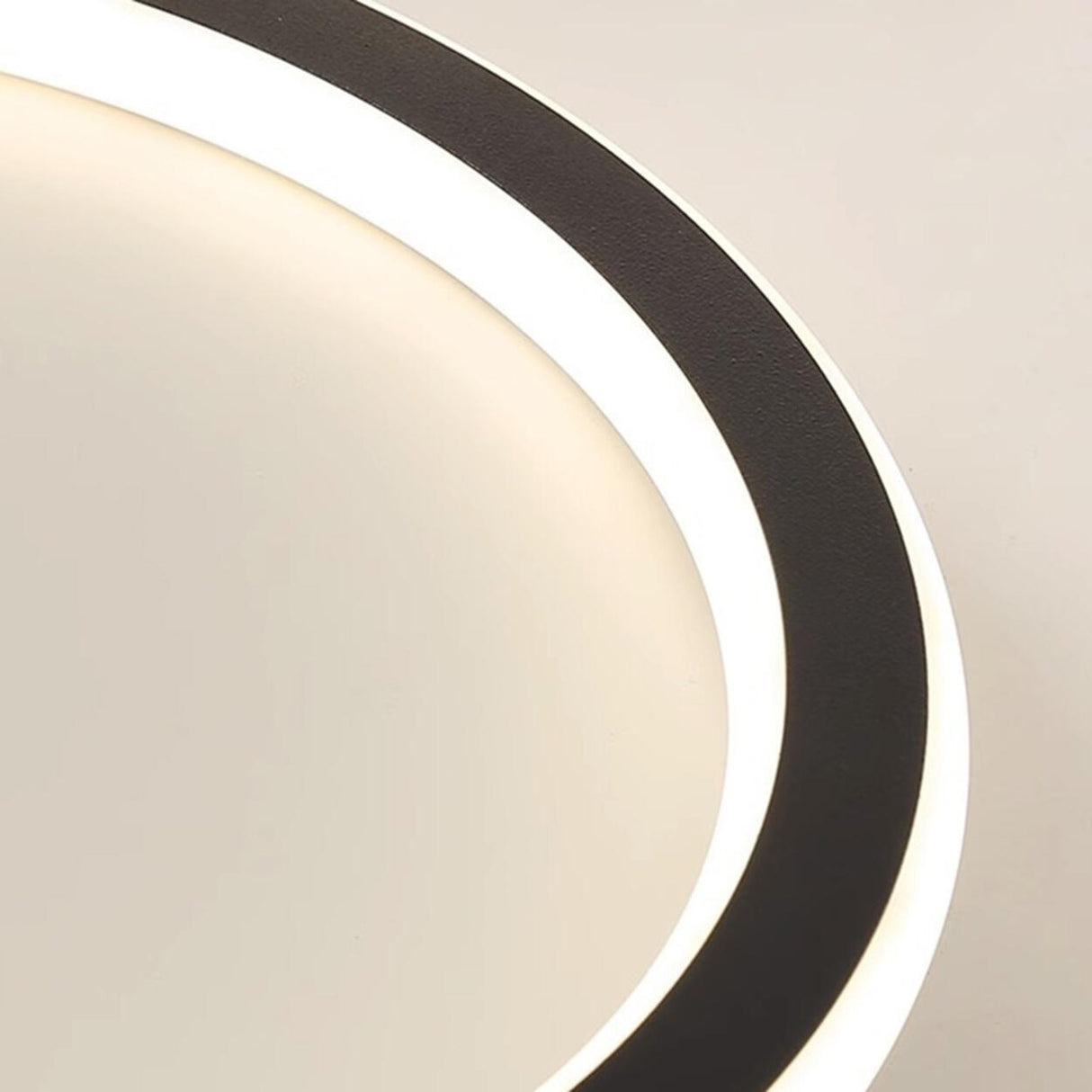 Trendy Black Spiral LED Flush Mount Ceiling Light Image - 12