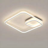 Trendy Black Spiral LED Flush Mount Ceiling Light Image - 5