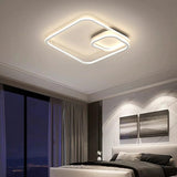 Trendy Black Spiral LED Flush Mount Ceiling Light Image - 6