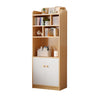 Trendy Blue Vertical Closed Back Wood Storage Bookcase Image - 2