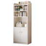 Trendy Blue Vertical Closed Back Wood Storage Bookcase Image - 9