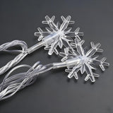 Trendy Christmas White Snowflake LED String Light Image - 8