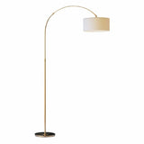 Trendy Cylinder Adjustable Gold Arched Floor Lamp Image - 6