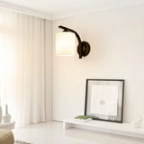 Trendy Cylinder White Glass and Metal Vanity Light Image - 2