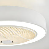 Trendy Dimming Colorful Flush Mounted Ceiling Fan Light Image - 10