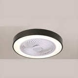 Trendy Dimming Colorful Flush Mounted Ceiling Fan Light Image - 3