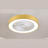 Trendy Dimming Colorful Flush Mounted Ceiling Fan Light Image - 7