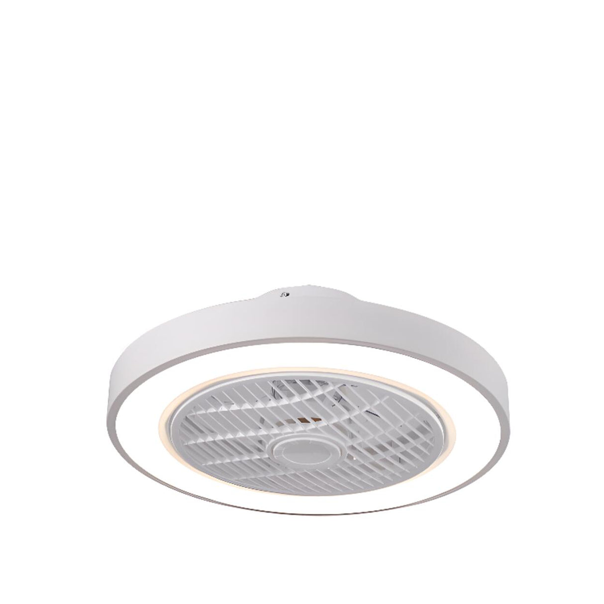 Trendy Dimming Colorful Flush Mounted Ceiling Fan Light Image - 9