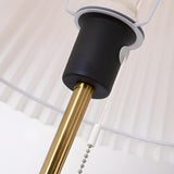 Trendy Fabric Cone Shade Floor Lamp with Pull Chain Image - 9