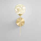 Trendy Fairy Lights Gold Glass Globe Wall Sconce Image - 9