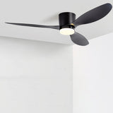 Trendy Flush Mount LED 3 Blades Ceiling Fan with Light Image - 3