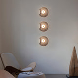 Trendy Geometric Grey Metal LED Wall Sconce Light Image - 6