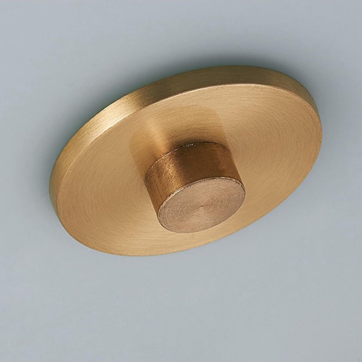 Trendy Gold Circle Metal LED Flush Mount Ceiling Light Image - 16