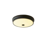 Trendy Gold Circle Metal LED Flush Mount Ceiling Light Image - 2