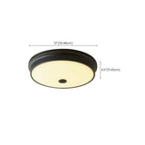 Trendy Gold Circle Metal LED Flush Mount Ceiling Light Image - 22