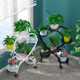 Trendy Heart Shape Metal Sliding Multi-Tier Plant Stand Image - 10