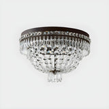 Trendy Hemispherical Crystal Small Flush Mount Light Image - 3