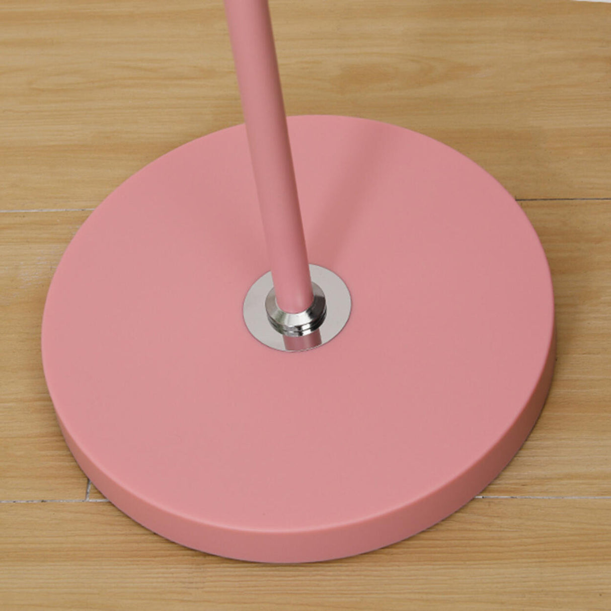 Trendy Modern Pink Cone Metal Bedside Floor Lamp Image - 12