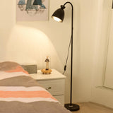 Trendy Modern Pink Cone Metal Bedside Floor Lamp Image - 2