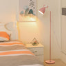 Trendy Modern Pink Cone Metal Bedside Floor Lamp Image - 3