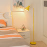 Trendy Modern Pink Cone Metal Bedside Floor Lamp Image - 7