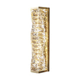 Trendy Multi-Faceted Gold Crystal Bedroom Wall Lamp Image - 10