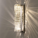 Trendy Multi-Faceted Gold Crystal Bedroom Wall Lamp Image - 14