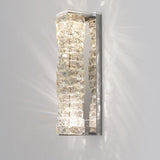 Trendy Multi-Faceted Gold Crystal Bedroom Wall Lamp Image - 15