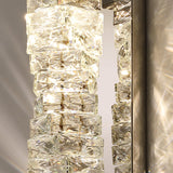 Trendy Multi-Faceted Gold Crystal Bedroom Wall Lamp Image - 21