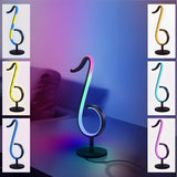 Trendy Music Note Black Metal Finish LED Table Lamp Image - 9