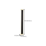 Trendy Oval Long Strip Outdoor LED Wall Light Black Image - 17