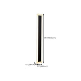 Trendy Oval Long Strip Outdoor LED Wall Light Black Image - 21