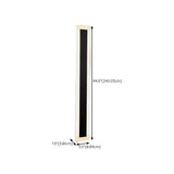 Trendy Oval Long Strip Outdoor LED Wall Light Black Image - 27