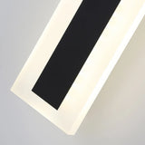 Trendy Oval Long Strip Outdoor LED Wall Light Black Image - 8