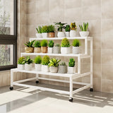 Trendy Rectangle Metal Rolling Storage Plant Stand Image - 18