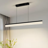 Trendy Rectangular Adjustable Island Pendant Light Image - 4