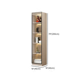 Trendy Rectangular White Large Glass Display Cabinet #size