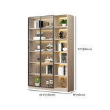 Trendy Rectangular White Large Glass Display Cabinet Image - 26