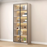 Trendy Rectangular White Large Glass Display Cabinet Image - 3