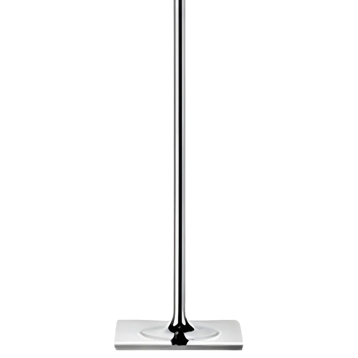 Trendy Smoked Aluminum Shade Chrome LED Floor Lamp Image - 10