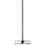 Trendy Smoked Aluminum Shade Chrome LED Floor Lamp Image - 10