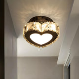 Trendy Star Crystal Chrome LED Flush Mount Ceiling Lamp Image - 6