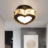 Trendy Star Crystal Chrome LED Flush Mount Ceiling Lamp Image - 7